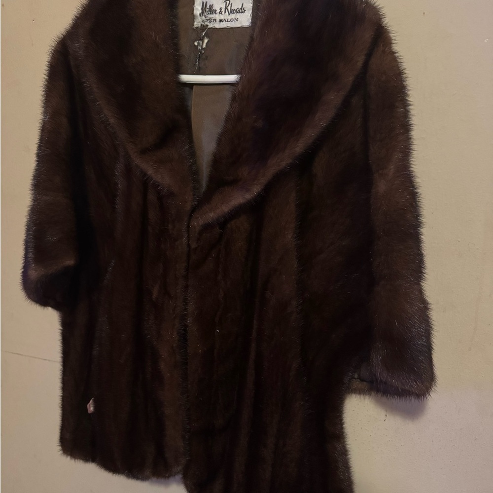 Brown Fur Cape